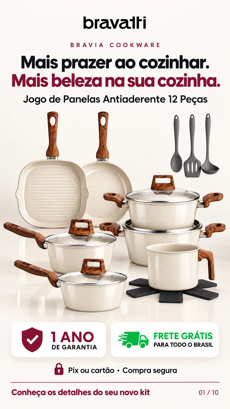 Jogo de Panelas Bravia Cookware